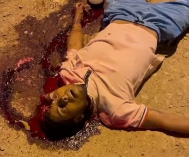 [EMPTY SKULL]LAST GASP OF AIR OF YOUNG MAN EXECUTED BY SICARIO 