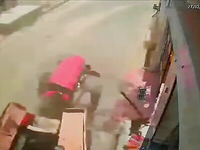 School bus driver crashes into and kills man on tractor.