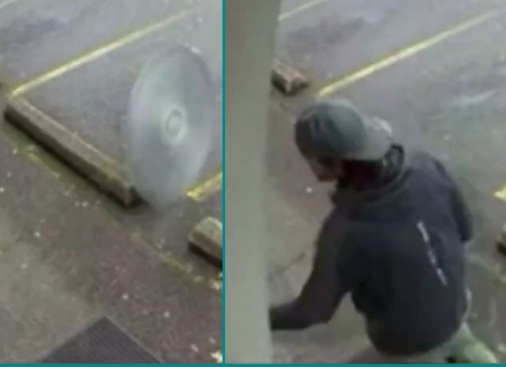 man was saved from being cut after a 4' foot saw blade passed through 