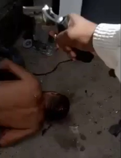 Gang Dude Executed at Point Blank Range