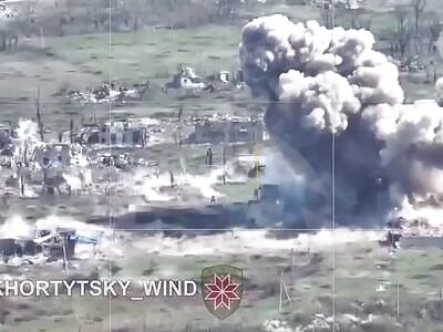 Airstrike by two AASM-250 