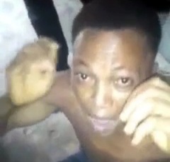 Stuttering thief punished hard 