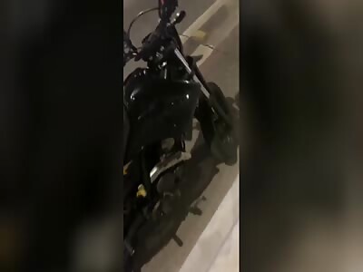 Aftermath of man who threw himself from an overpass