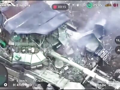 UDF Destroy Russian T-90 Tank Equipped With Mine Trawl And 