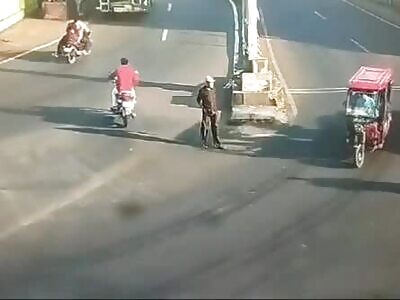 Dude gets crushed by truck - April 18, 2024