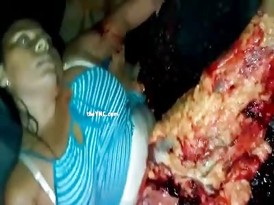 This Mess Used To Be a Pretty Woman Minutes Before