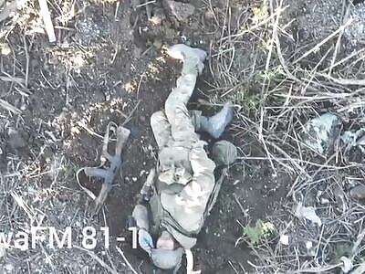 UA drone tortured the Russians