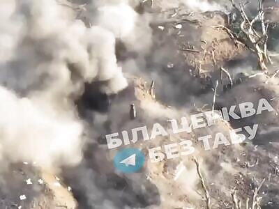 Direct FPV hit on Russian