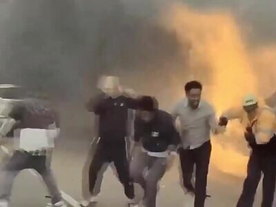 Brave Samaritans Save Man from Burning Car