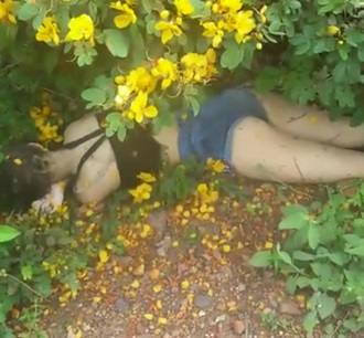 Pretty Girl Beaten to Death with a Huge Rock found Half Naked in a Field.