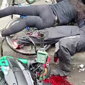 Couple on motorcycle crashed dead in bogota 