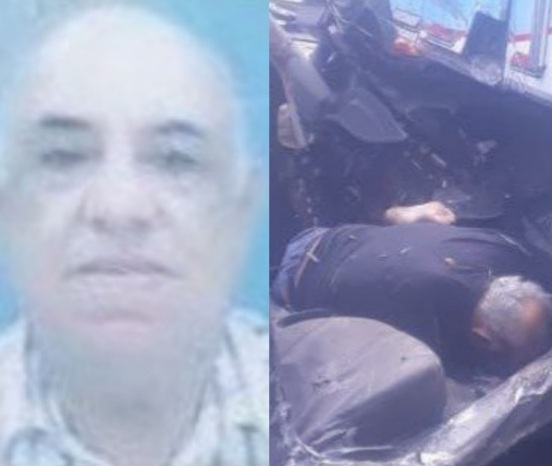 OLD MAN DIES IN CRASH BETWEEN CAR AND BUS.