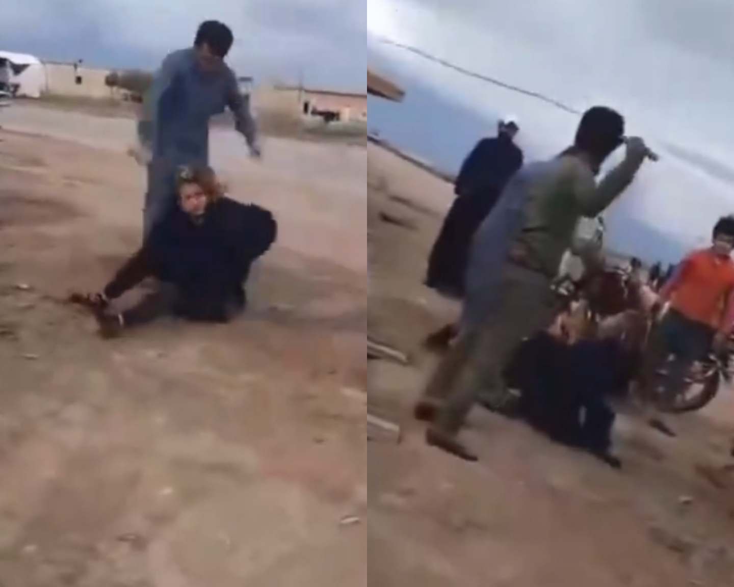 Woman Screams In Pain As Men Assault Her