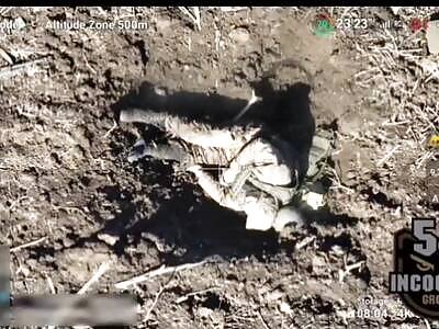 Russian invader is fed grenades