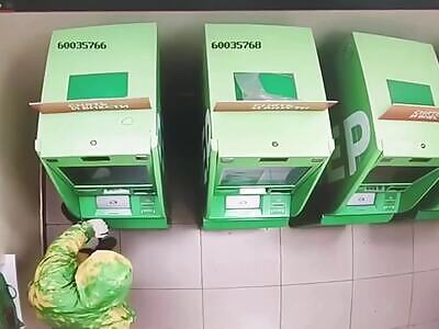 Man Tries To Open ATM