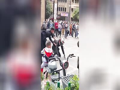 Helmeted Wonder Picks Fight With Wrong Guy