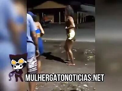 Young Women Fight In Mud Over Man