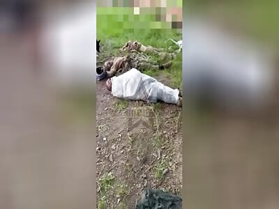 Cleaning a ukrainian machine gun nest.