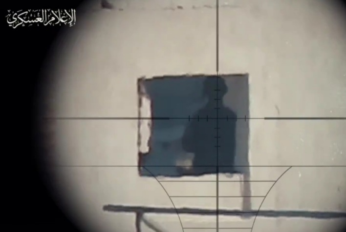 Sniping of Israeli soldier by al qassam Brigades and bombig netzarim