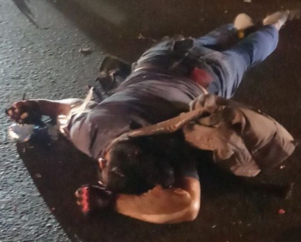 Motorcyclist crashed dead 