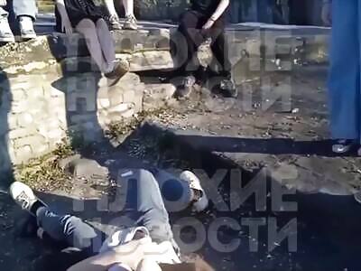 Russian Degenerate Bites Off Piece of Ear During Fight