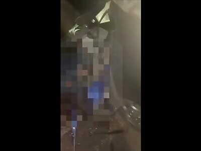 Hit & Run—Russian Tank Crushes Civilian Car + Driver