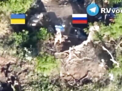 Ukrainian is filled with holes by Russian soldier