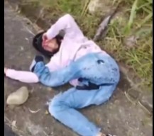 Sexy Biker Plays Solo Twister and Loses.