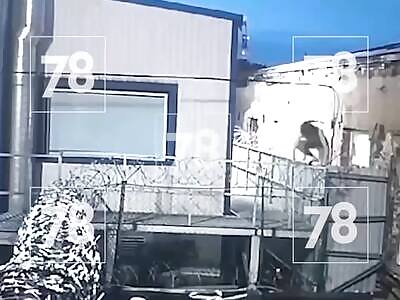 Drug Addict Falls From Building in Russia