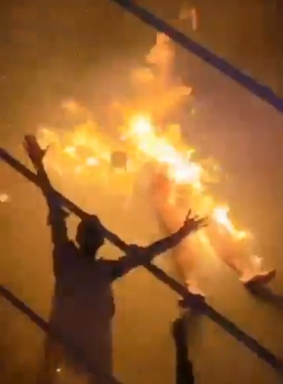 Mob In Pakistan Drags Burning Body Of 'Blasphemer' Through Streets In Swat Valley