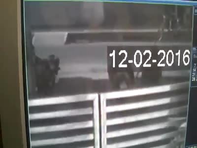 Girl Falls From Scooter and Ran Over by Truck