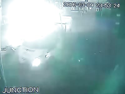 Fatal Chase. Two Fleeing Suspects Killed when Car Collides with Truck at Intersection 