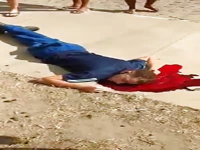 Thief Dead on Street After Getting Shot in the Head