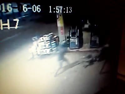 Drug Dealer Executed by Close Range Shots inside Gas Station