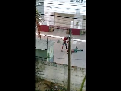 Crushing Man's Head with Stone After Gunning Him Down