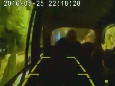 Taxi CCTV Shows Thrown Stone Fracturing Woman's Skull