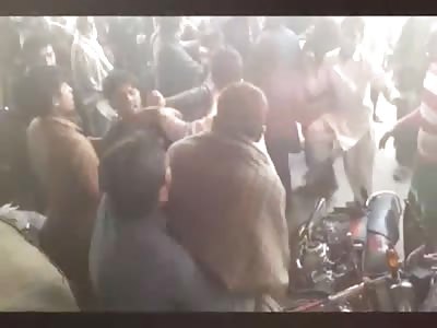 Attacking Crowd Sprayed with Bullets