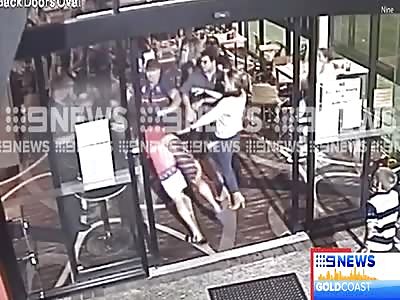 Father Headbutted Security Guard in Front of His Son