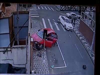 Biker Thrown in the Air in Brutal Accident