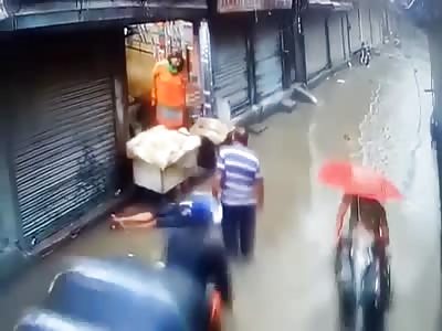 Electrocuted and Drowned During Flood