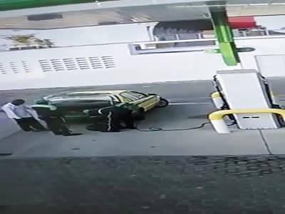 Worker Thrown in the Air after Tyre Burst Killing Him Instantly