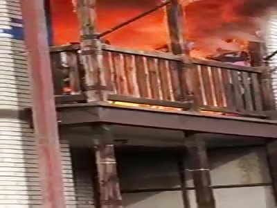 People Getting Burned Alive inside Their Home