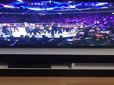Brawl after Khabib Nurmagomedov defeats Conor McGregor by submission
