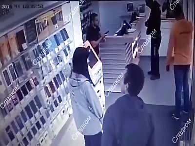 Store Clerk killed by Stray Bullet During the Fight 