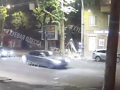 Car Hits Scooter Driver Who Ran Red Light