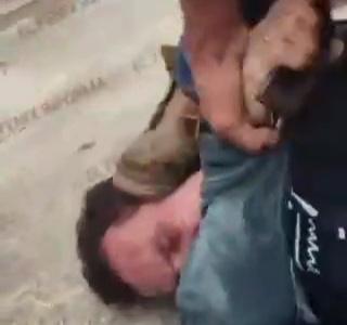 Thief captured and punished hard 