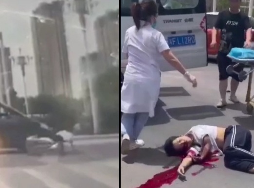 [ACCIDENT AND AFTERMATH]SPEEDING MOTORCYCLIST CRASHED DEAD 