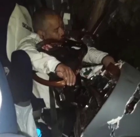 Dead bodies everywhere after a horrific traffic accident 