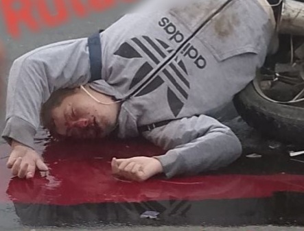 DEFINITELY HIS LAST MOTORCYCLE RIDE!!!