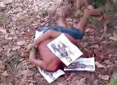Headless corps dumped in forest